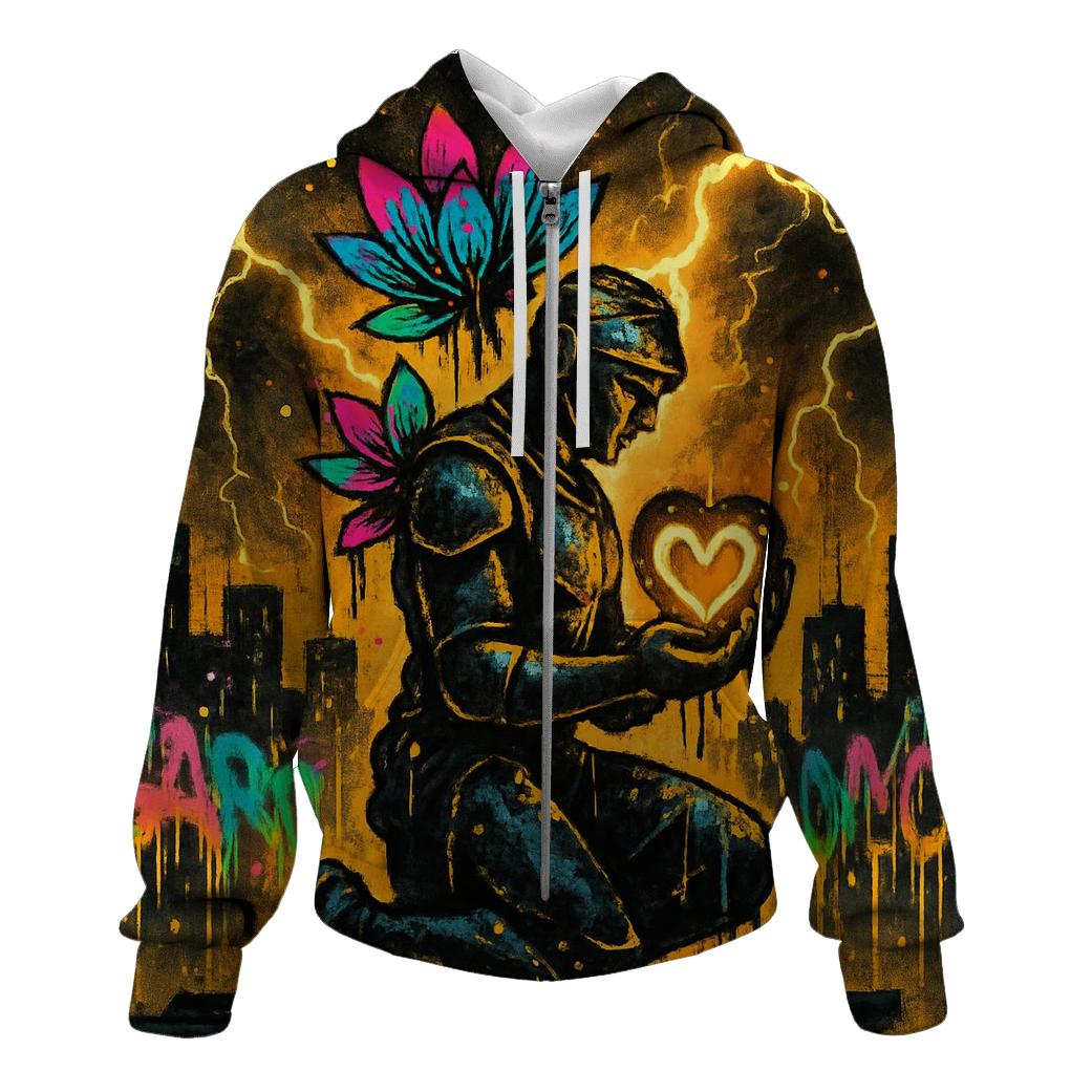 Graffiti Lotus Sentinel designer hoodies