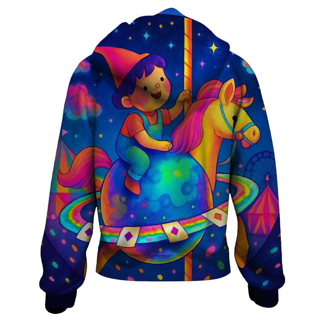 Cosmic Carousel Rider pullover hoodies