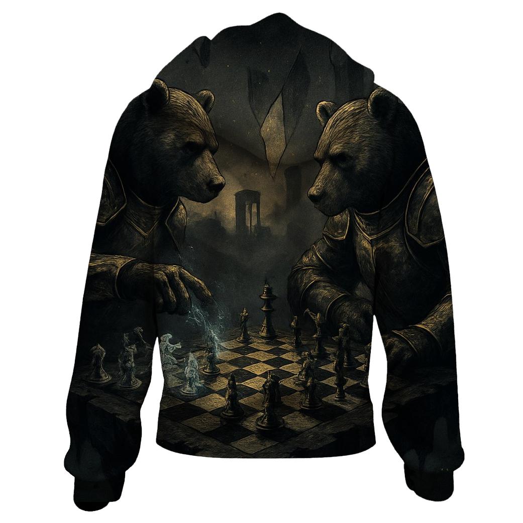 Mirrored Chessbear Duel hoodie trends