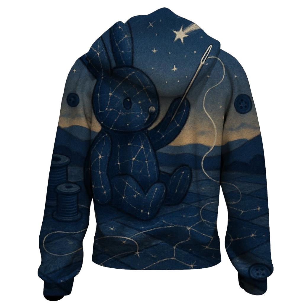 Stitched Constellation Rabbit hoodie trends