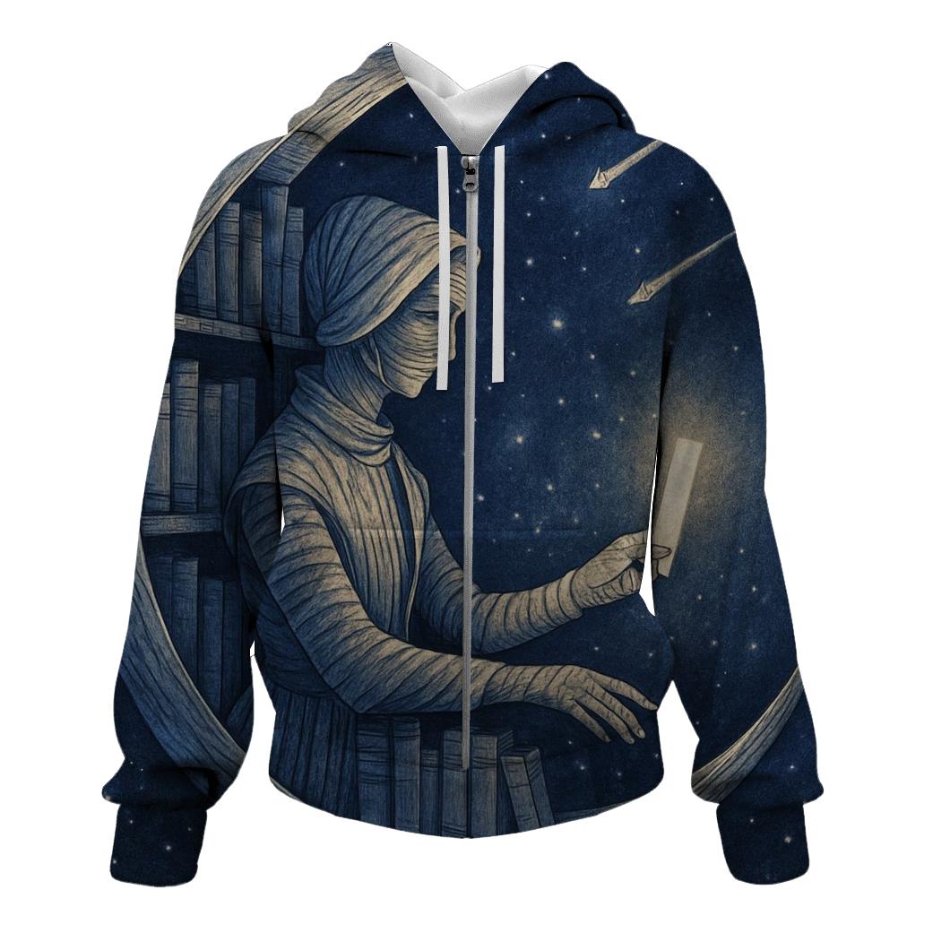 Paper Moon Librarian lightweight hoodies