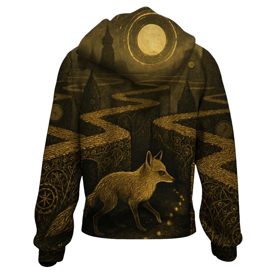 Gilded Hedge Maze Fox hoodie designs