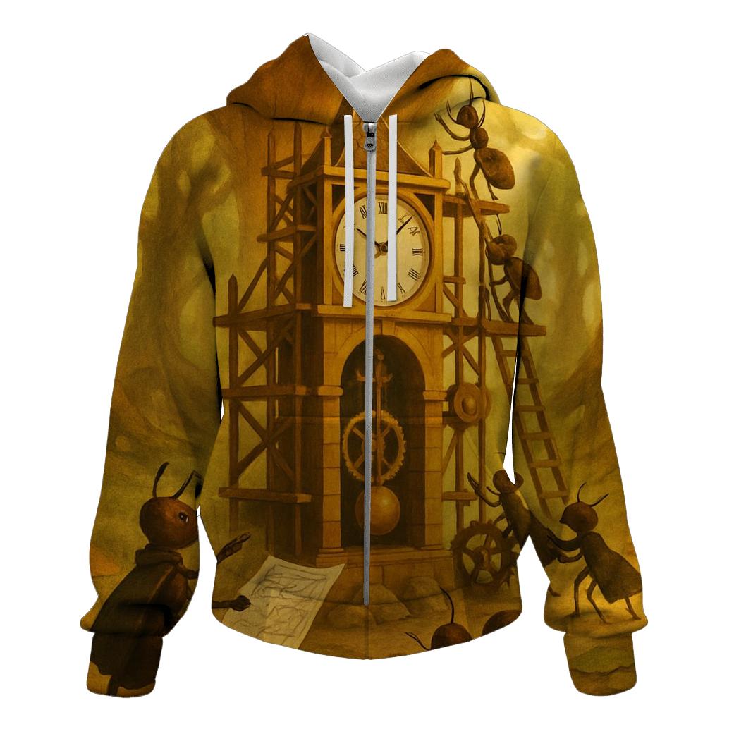 Clocktower Ant Colony printed hoodies