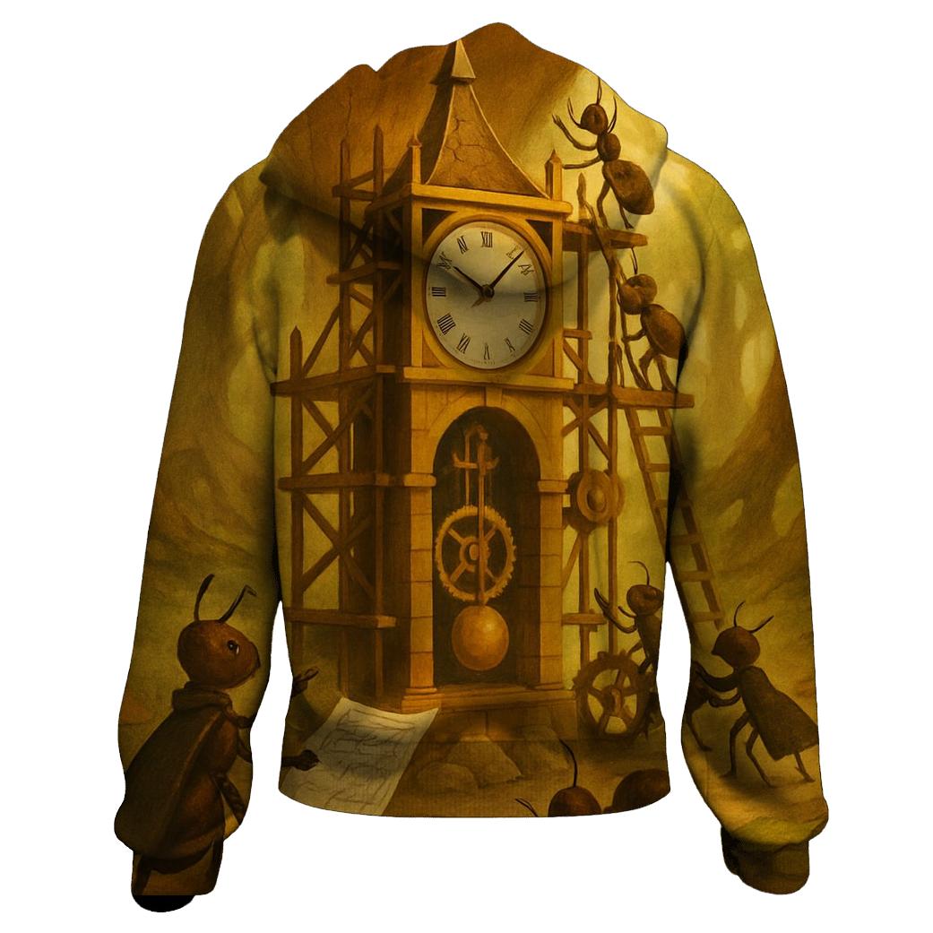 Clocktower Ant Colony printed hoodies