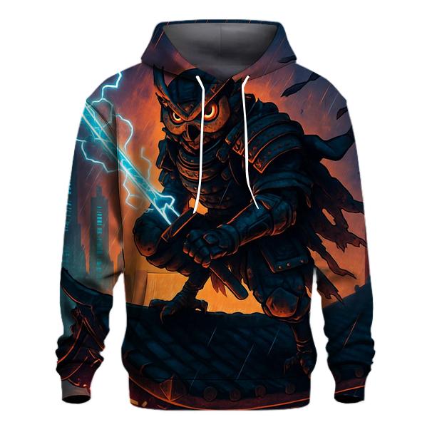 Voltage Samurai Owl designer hoodies