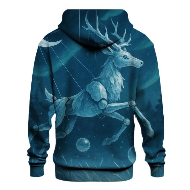 Frostbound Marionette Stag printed hoodies