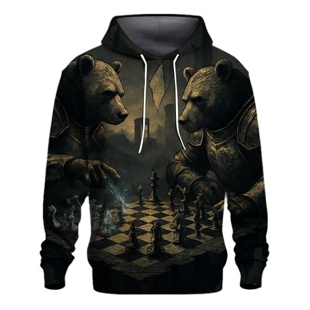 Mirrored Chessbear Duel hoodies fashion