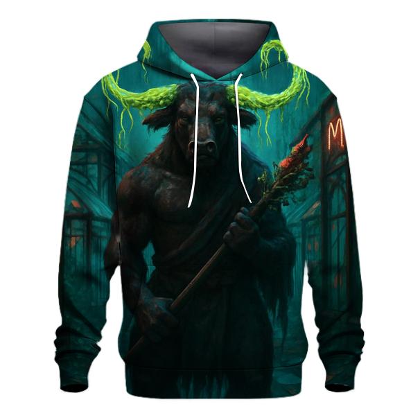 Vinebound Neon Minotaur zip-up hoodies