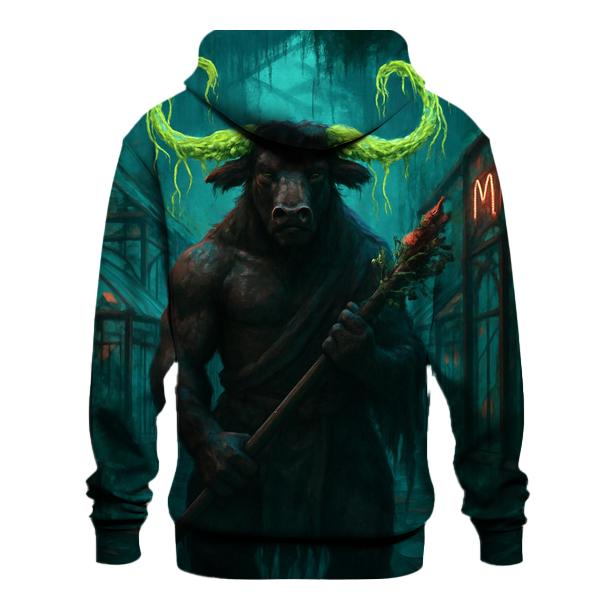 Vinebound Neon Minotaur zip-up hoodies