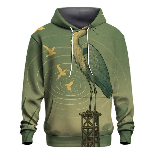 Halcyon Signal Heron graphic hoodies