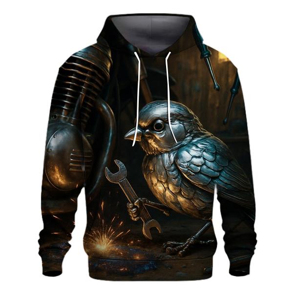 Chromed Sparrow Mechanic embroidered hoodies