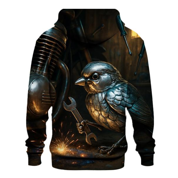 Chromed Sparrow Mechanic embroidered hoodies