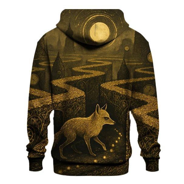 Gilded Hedge Maze Fox graphic hoodies