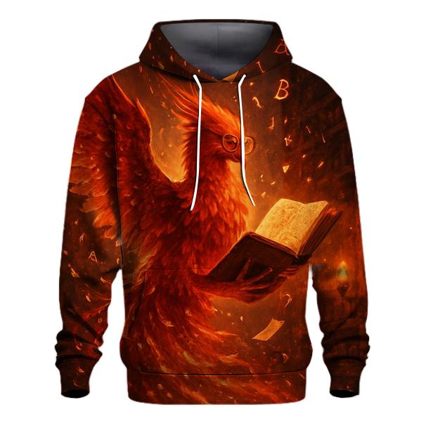 Phoenix Embers Librarian embroidered hoodies
