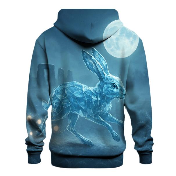 Crystalline Lantern Hare lightweight hoodies