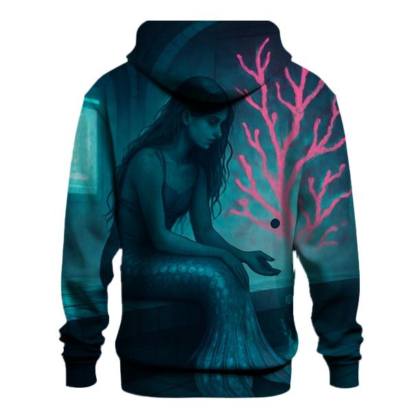 Iridescent Subway Mermaid embroidered hoodies