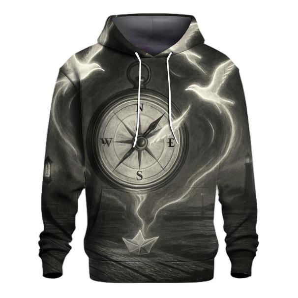 Spectral Harbor Compass graphic hoodies