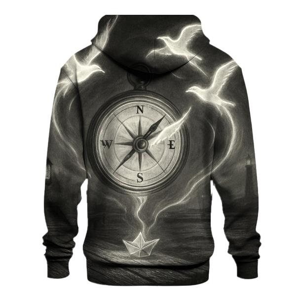 Spectral Harbor Compass graphic hoodies