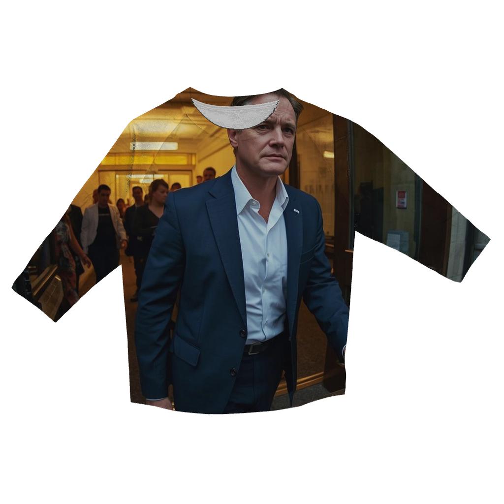 Charlie Kirk Campus Town Hall Aftermath printed three quarter sleeve shirts