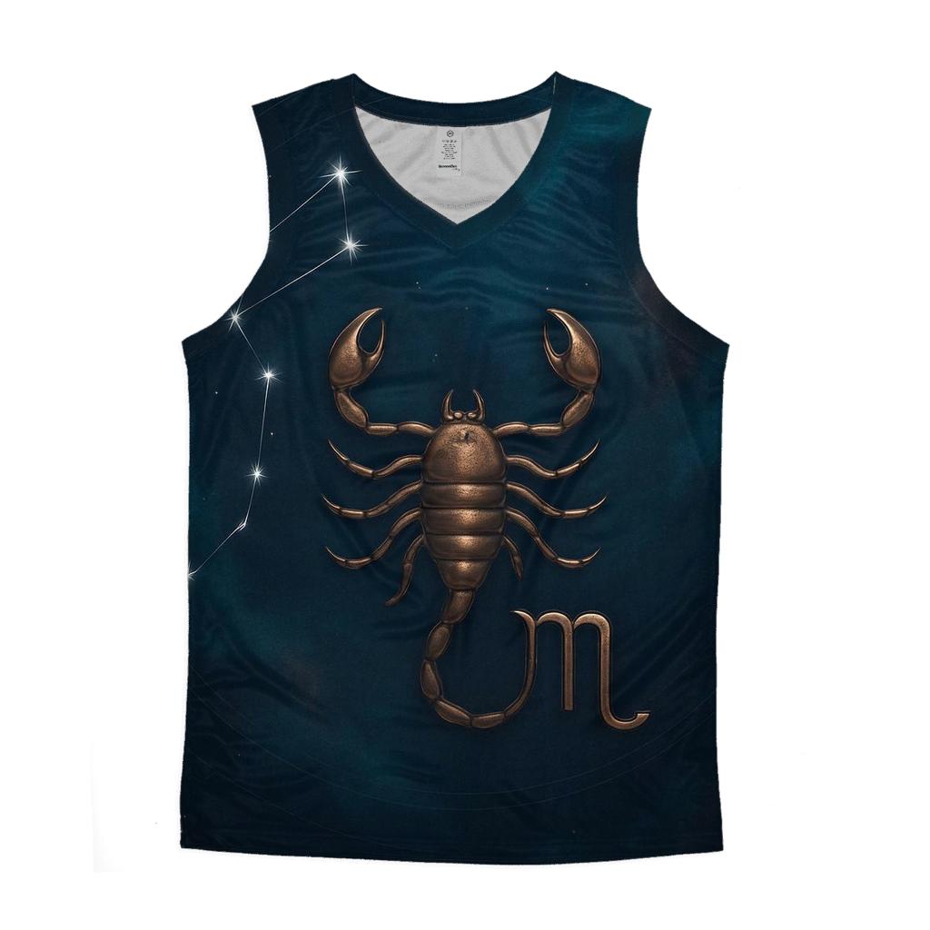 Scorpio Nebula Constellation Portrait custom tank tops