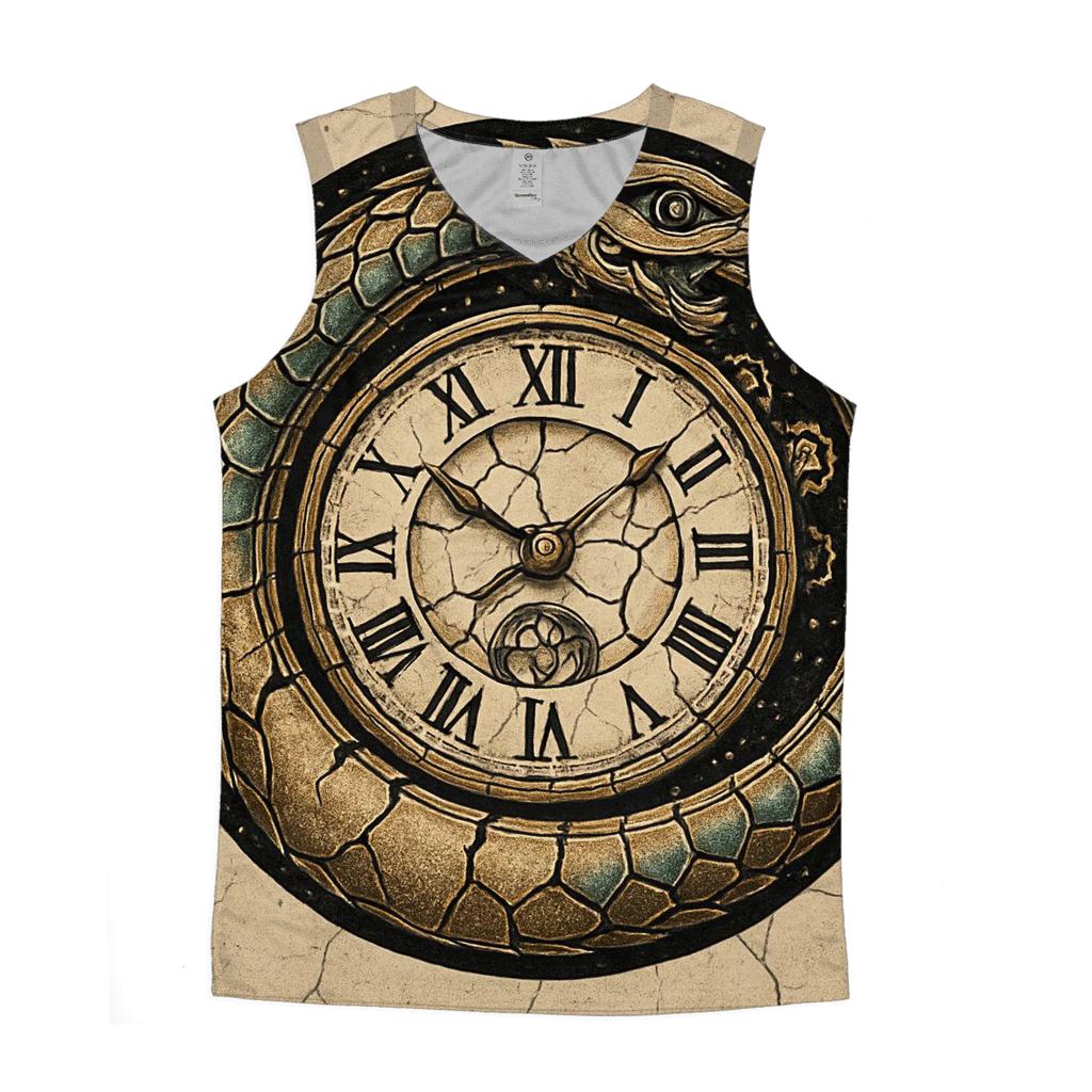 Clockwork Serpent Ouroboros trendy fitted tank tops