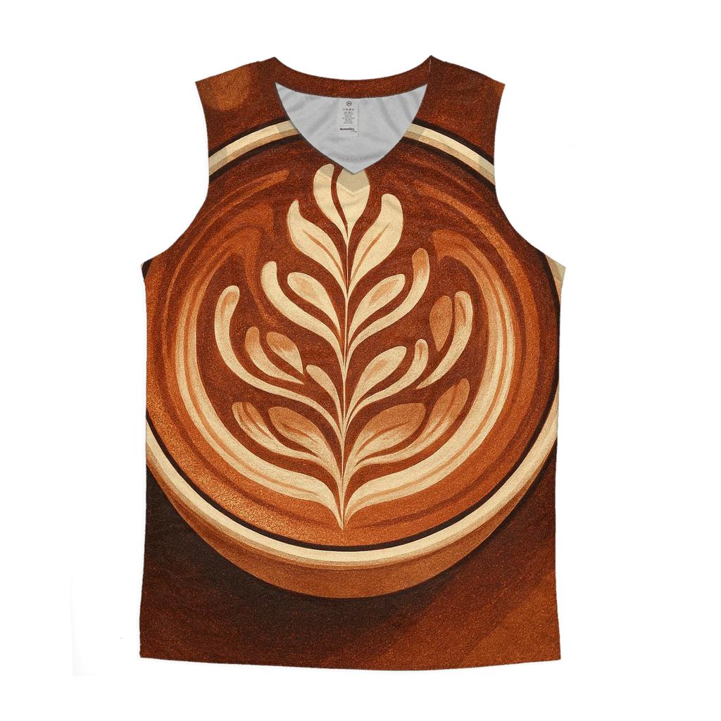 Latte Spiral Bloom custom tank tops