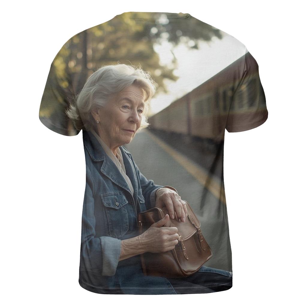 Polly Holliday On Southern Train Platform custom all-over print shirts