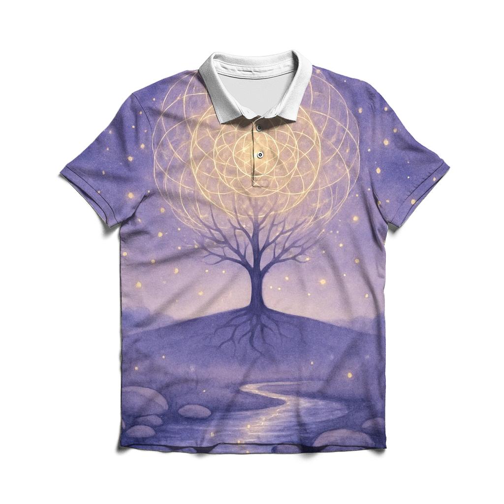 Celestial Tree Of Light classic pique polos