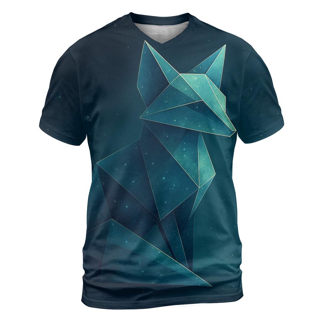 Astral Origami Fox trendy printed shirt styles