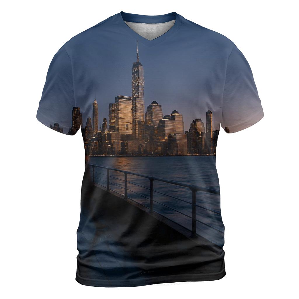 Hudson Twilight Corridor creative print fashion shirts