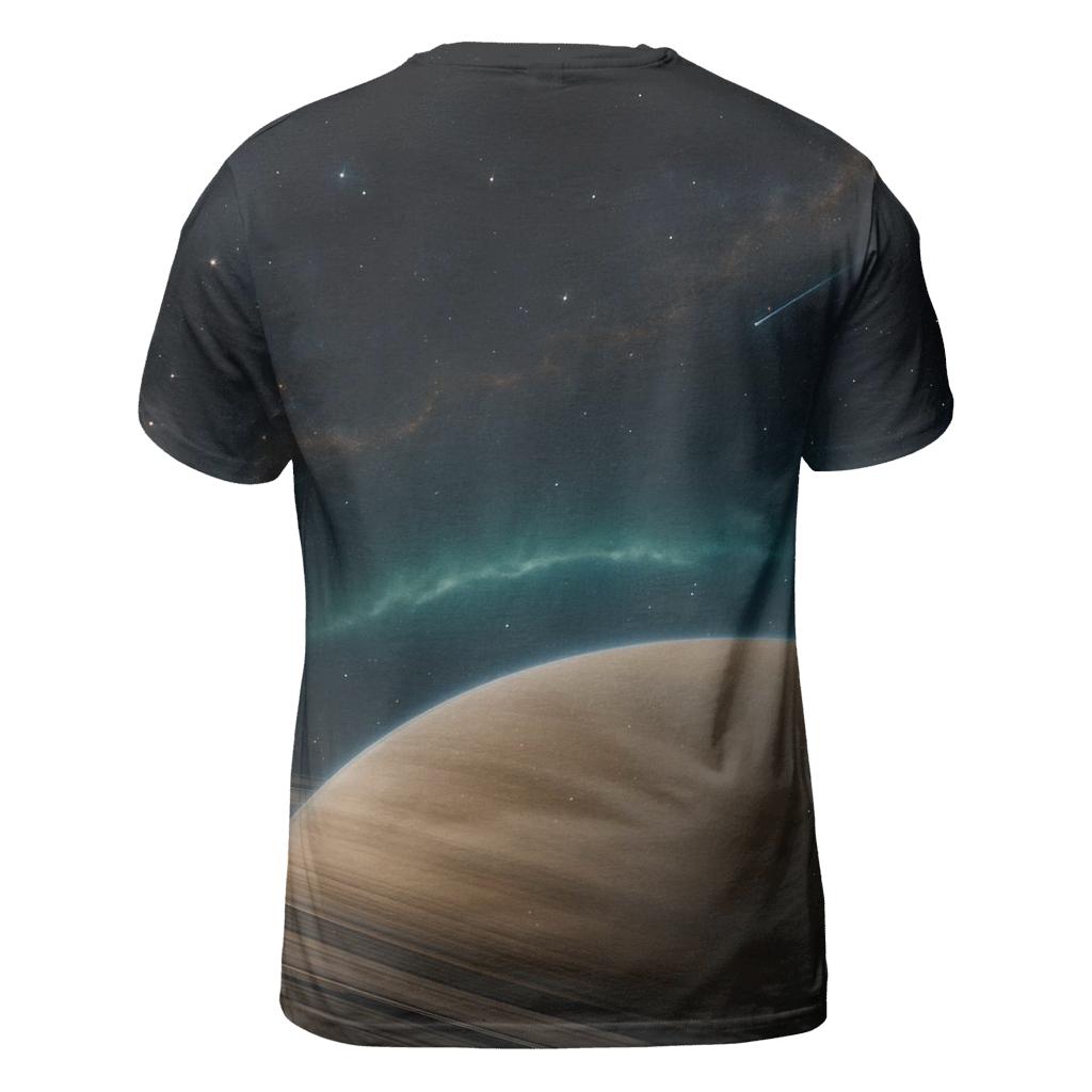 Auroral Ringplane Mosaic trendy printed shirt styles
