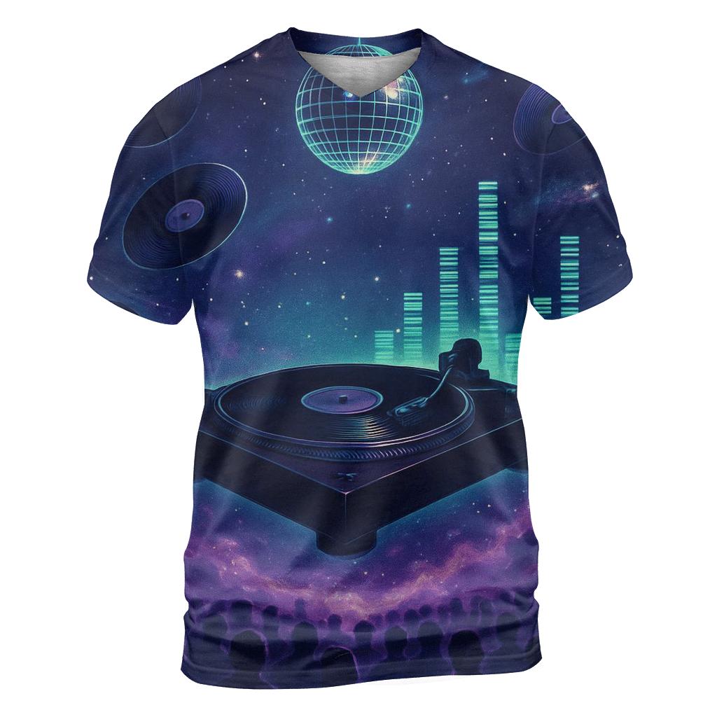 Nebula Nightstage artistic all-over print tops