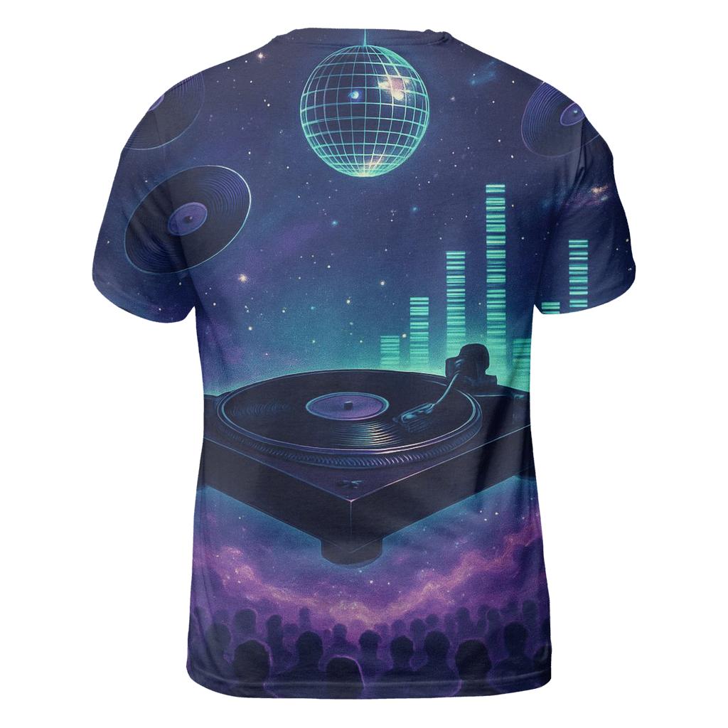 Nebula Nightstage artistic all-over print tops