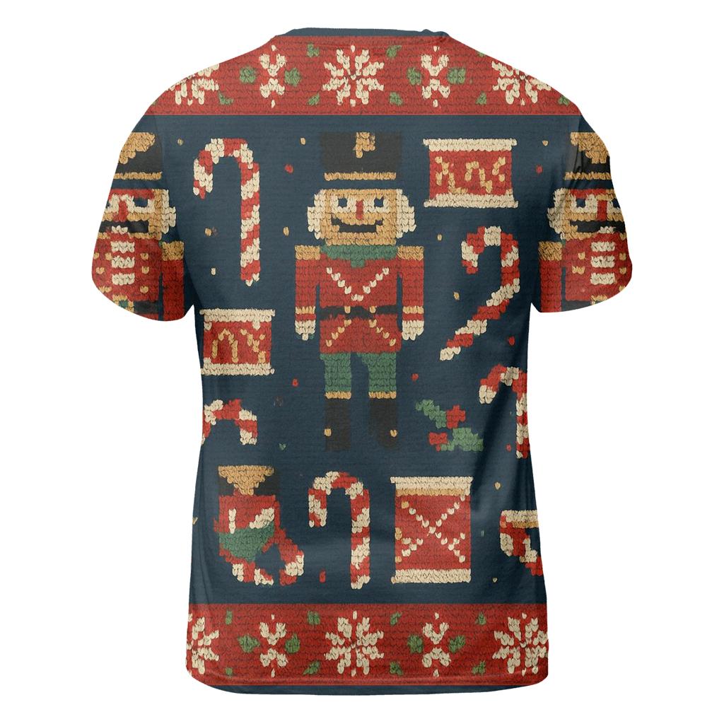 Nutcracker Noel Patchwork Design vibrant all-over design tees