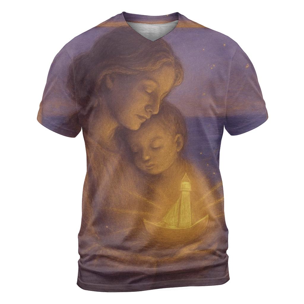 The Everpresent Lighthouse In Her Arms custom all-over print shirts