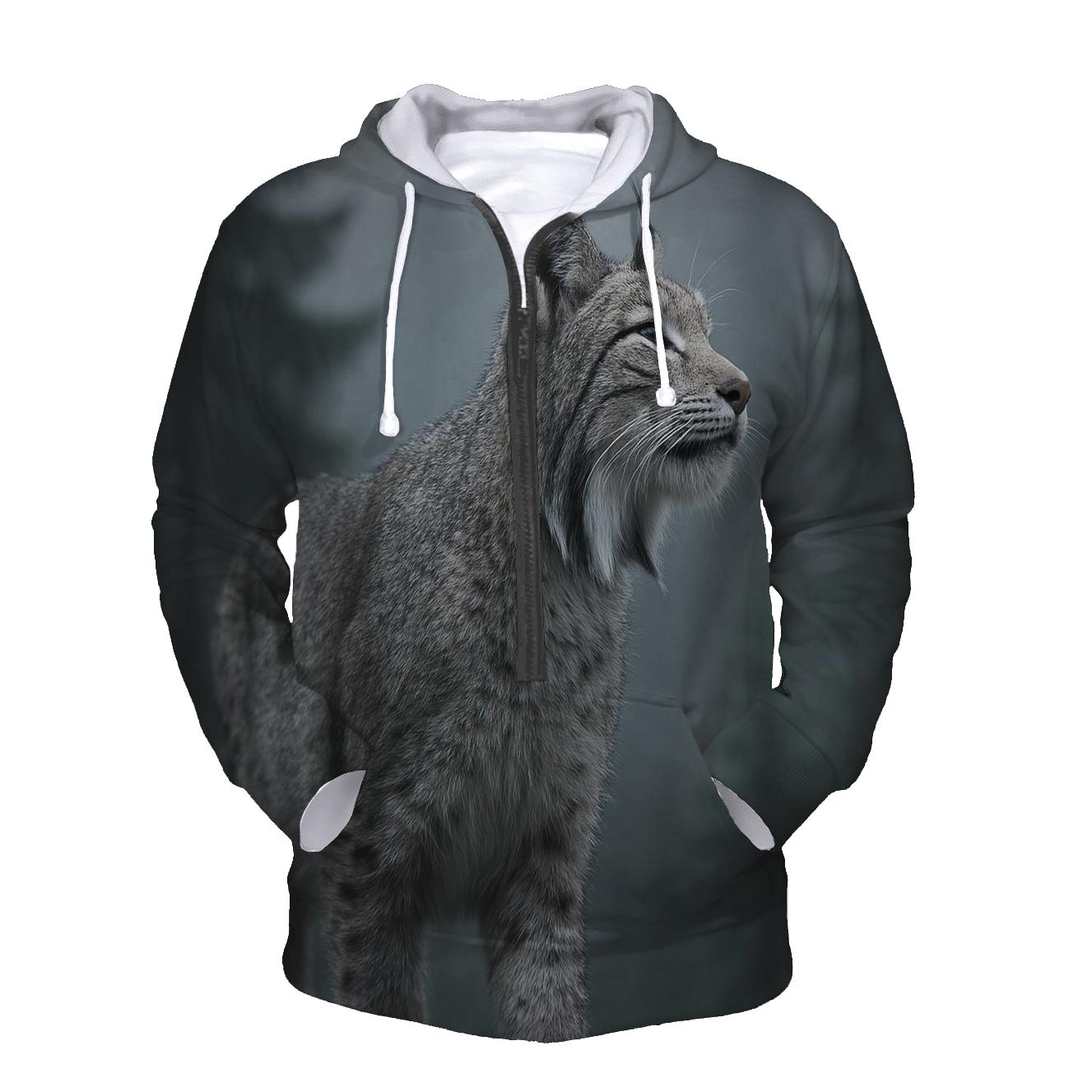 Fogline Stalker — Eurasian Lynx heavyweight hoodies