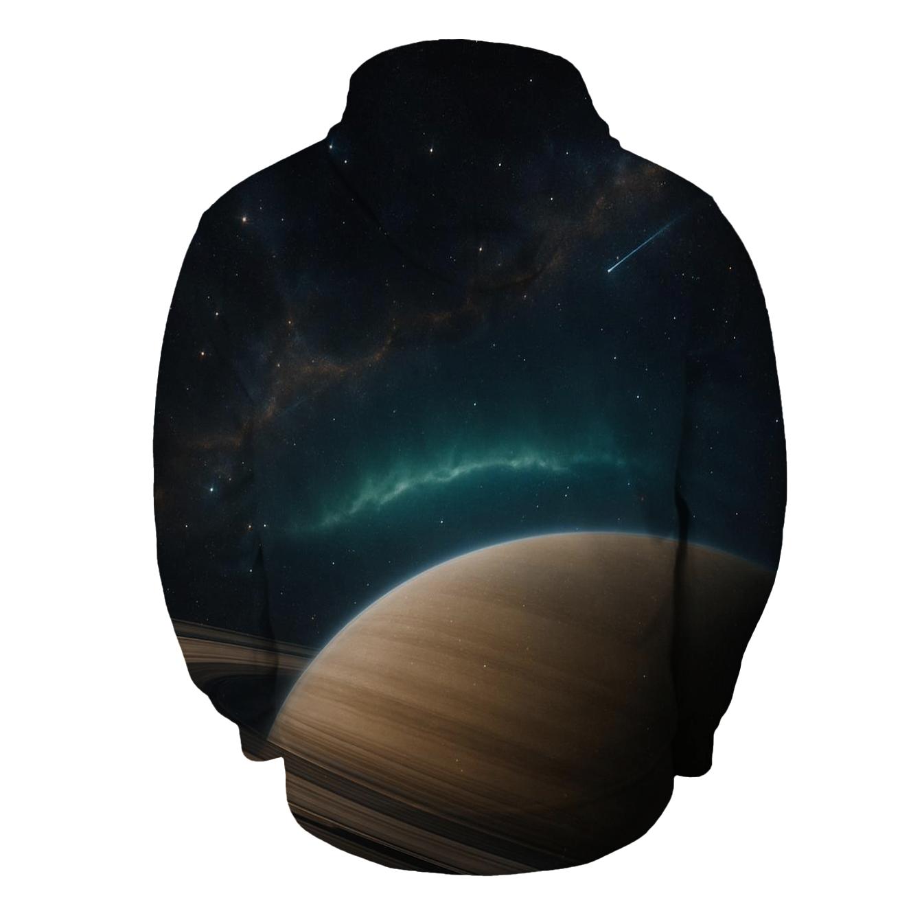 Auroral Ringplane Mosaic pullover hoodies