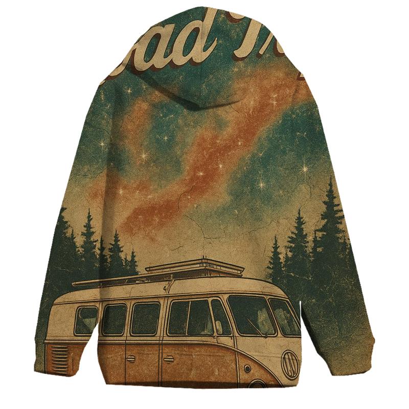 Celestial Roadtrip Poster embroidered hoodies