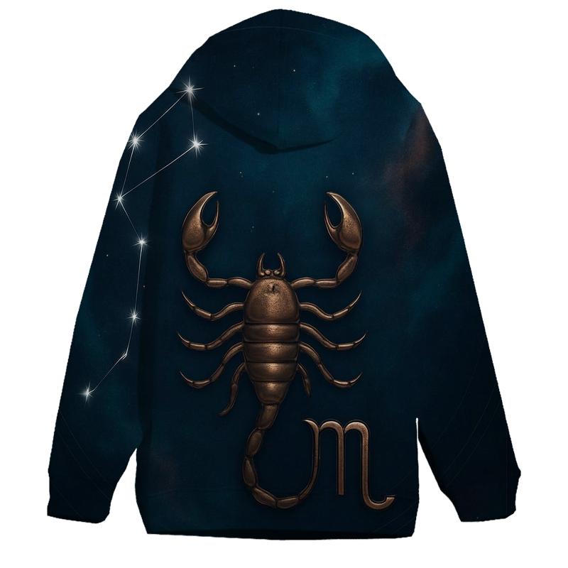 Scorpio Nebula Constellation Portrait hoodie designs