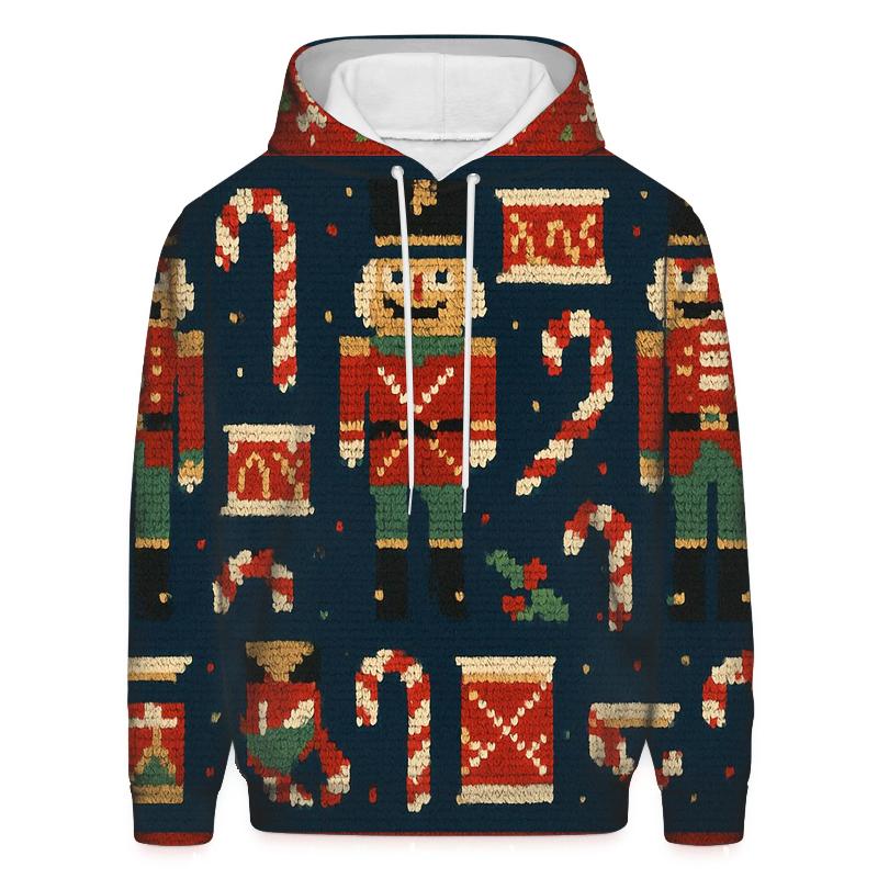 Nutcracker Noel Patchwork Design lightweight hoodies