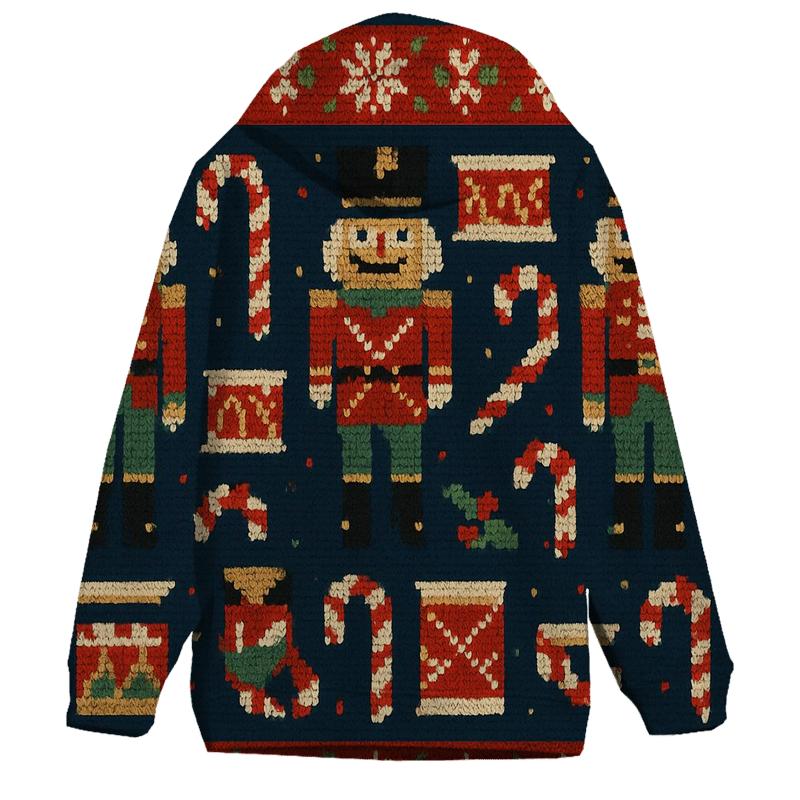 Nutcracker Noel Patchwork Design lightweight hoodies