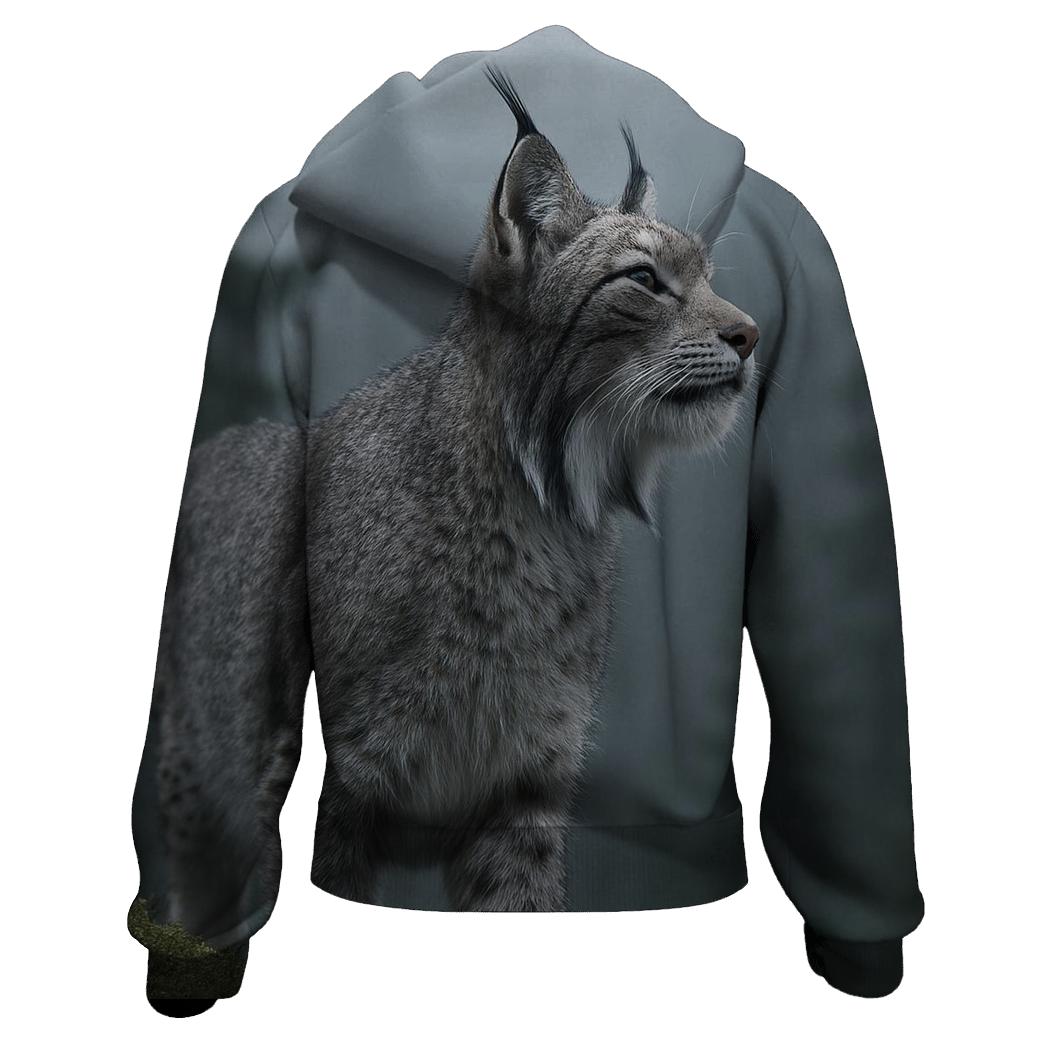 Fogline Stalker — Eurasian Lynx printed hoodies