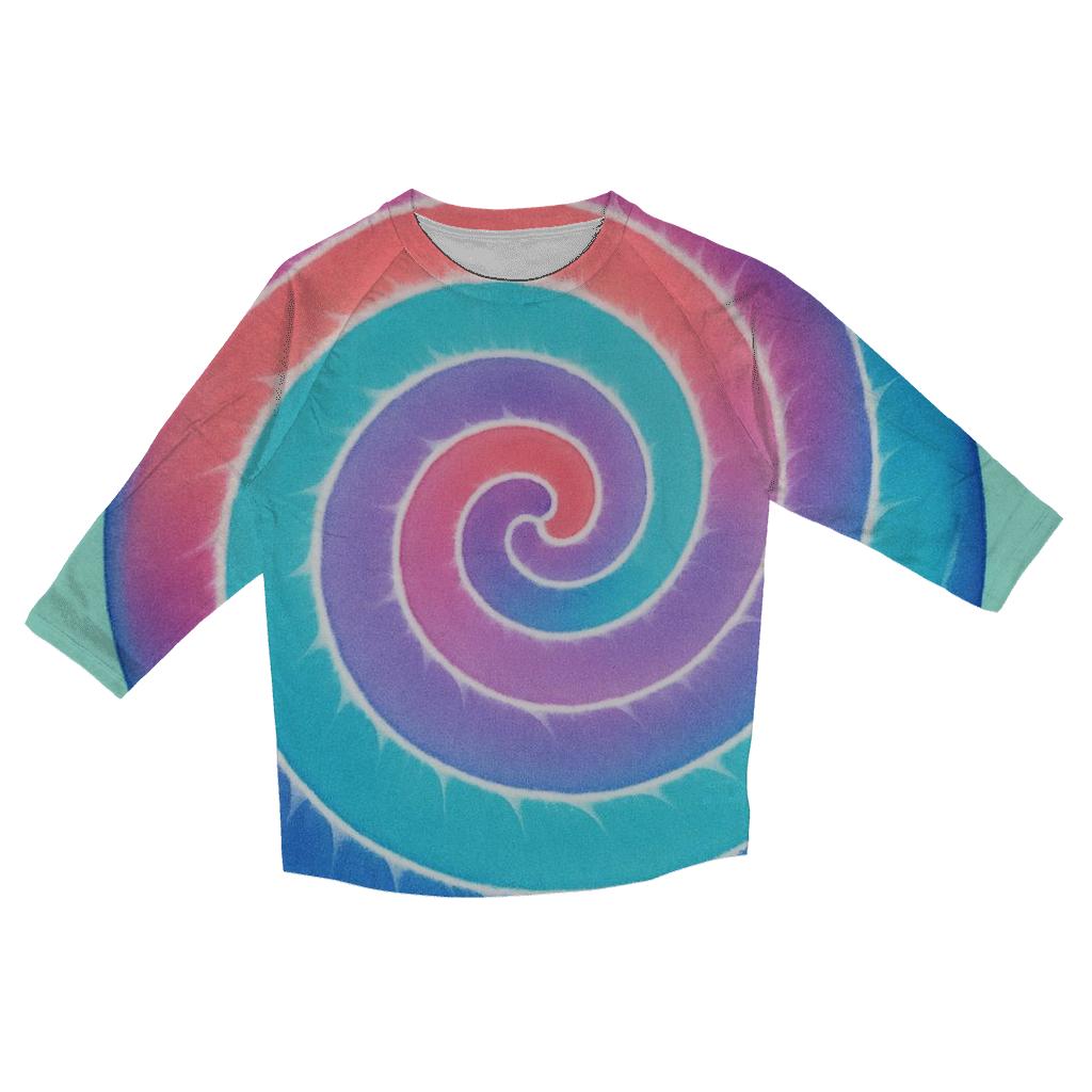 Spiral Nebula Mandala custom 3/4 sleeve shirts