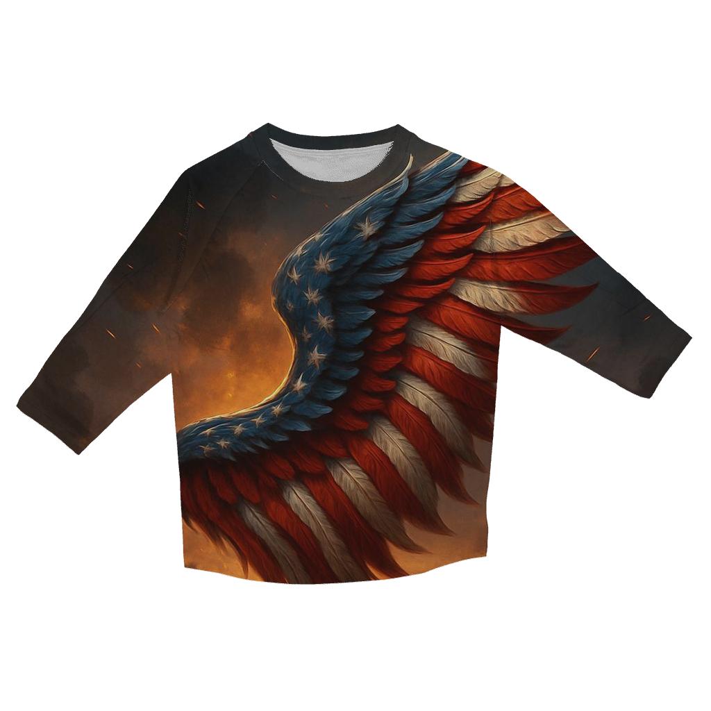 Phoenix Stripes Rising printed three quarter sleeve shirts