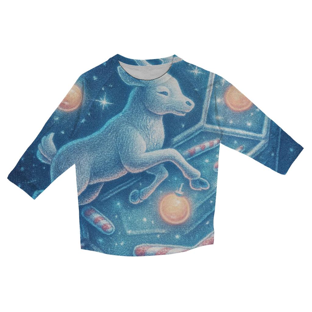 Midnight Reindeer Arcade cotton quarter sleeve shirts