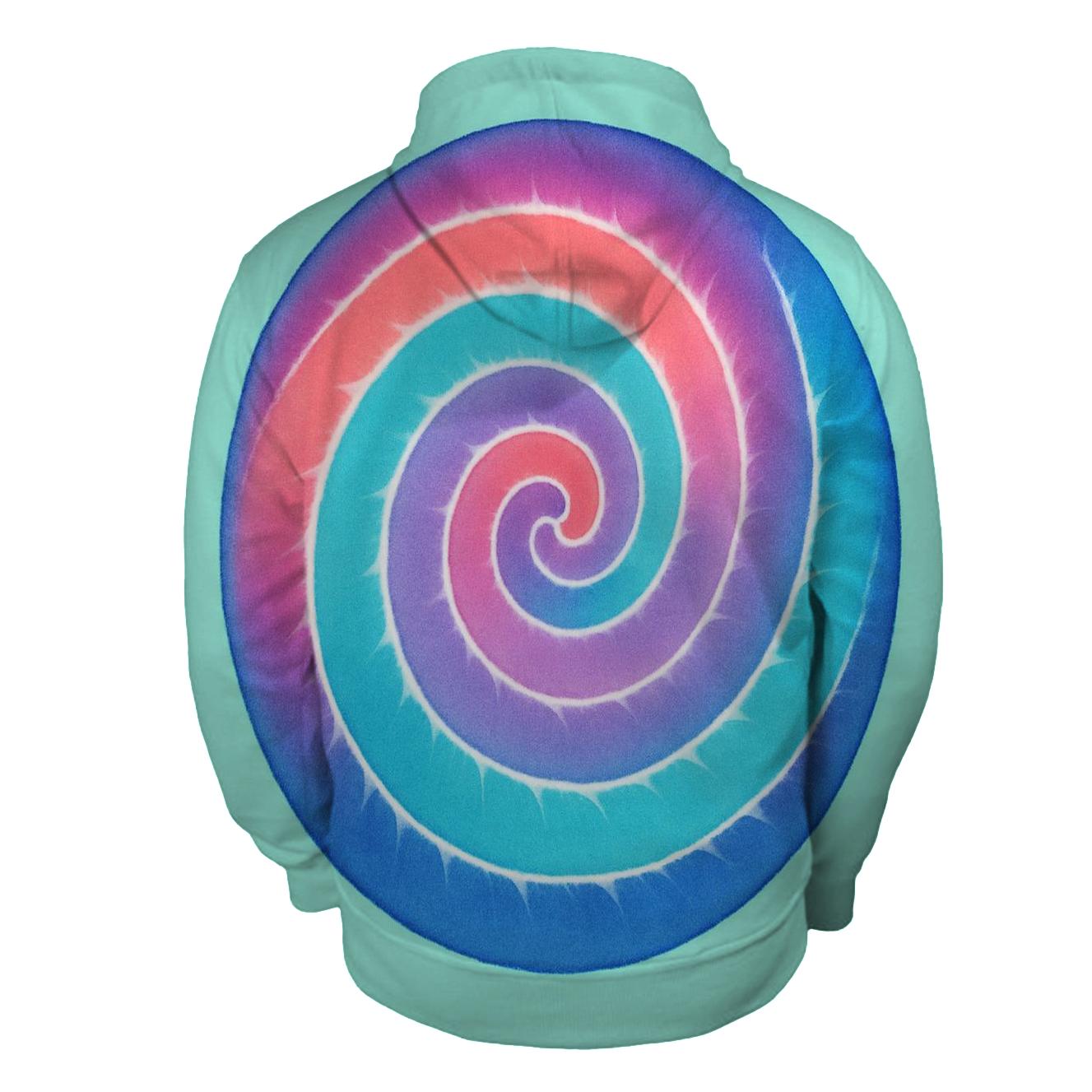 Spiral Nebula Mandala designer hoodies