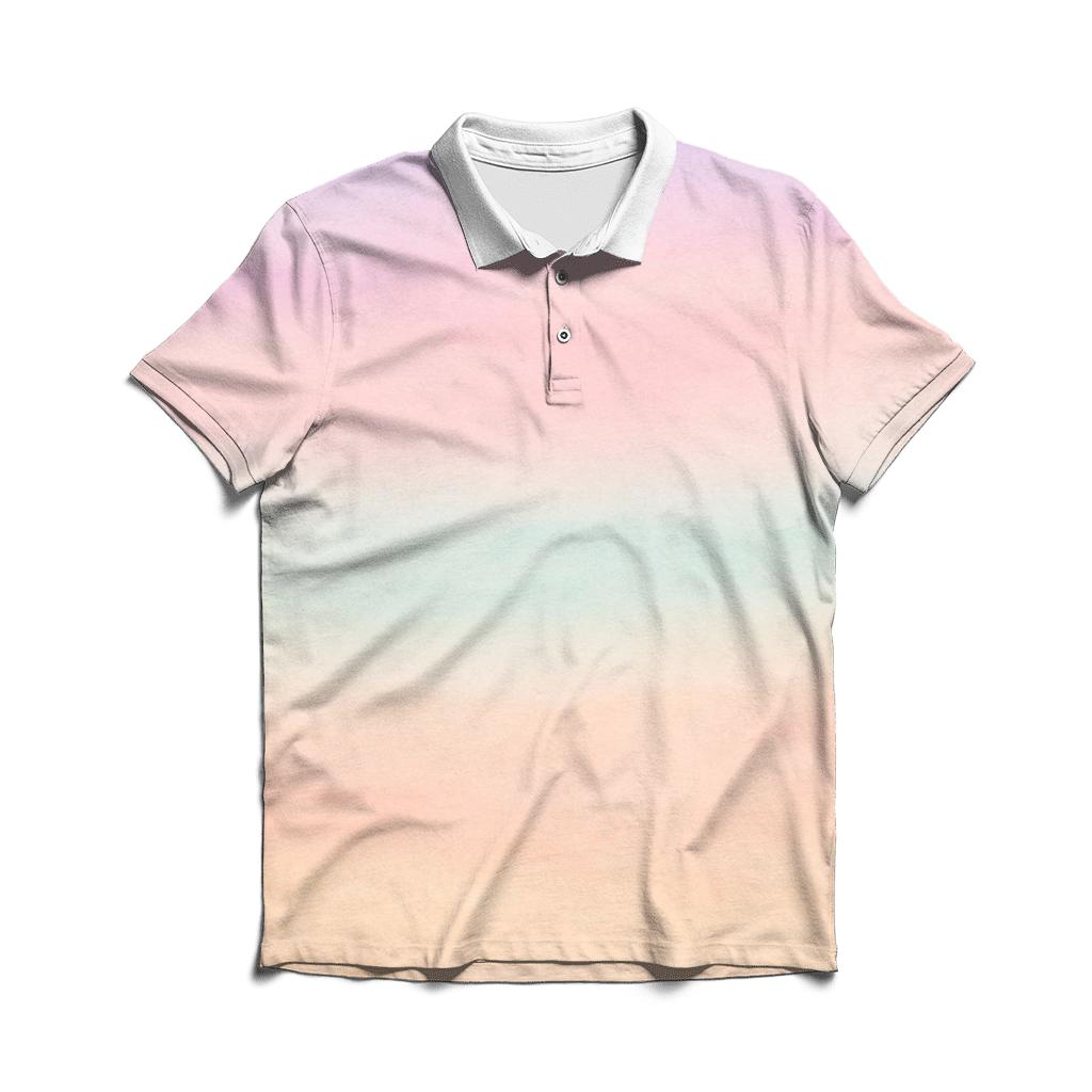 Pastel Drift custom polo shirts