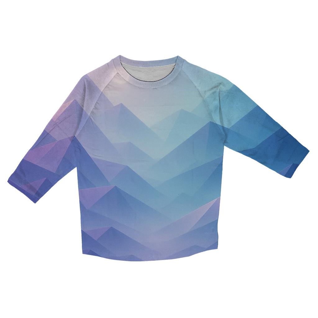 Celestial Paper Mountains trendy 3/4 sleeve tops