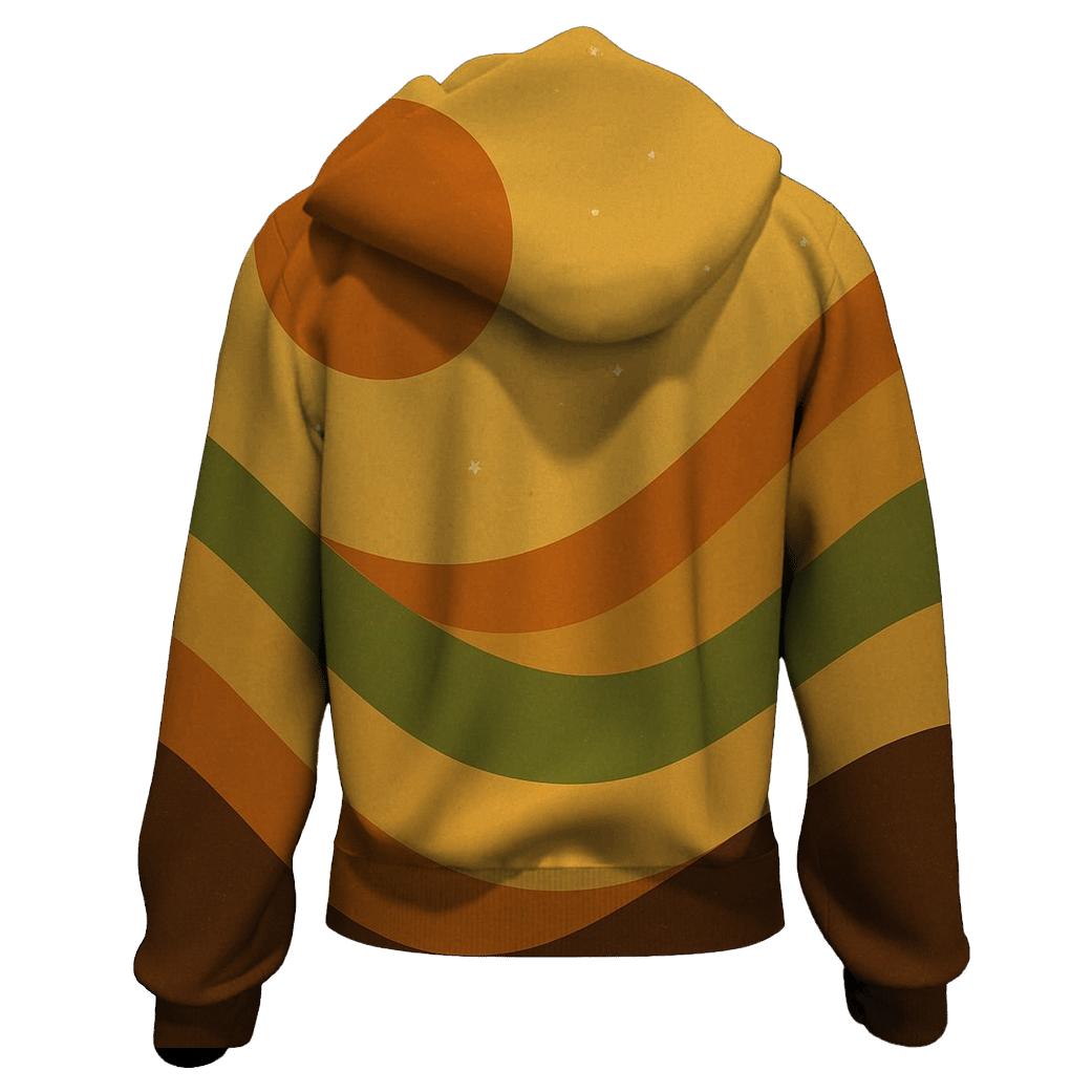 Sunset Groove Waves custom hoodies