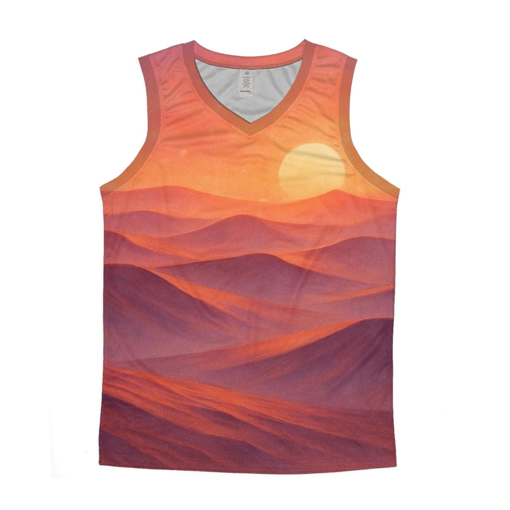 Coral Dune Horizon cotton sleeveless tops
